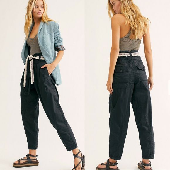 Free People Pants - Free People Isadora Cinch High Rise Paper Bag Pant